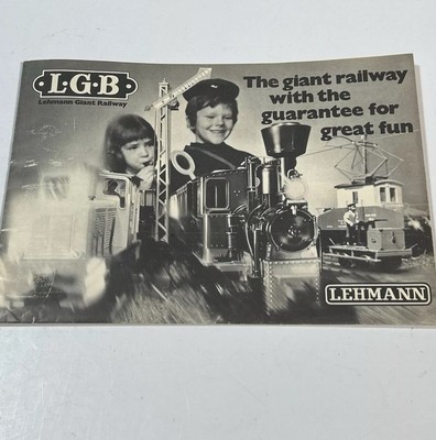 LGB Large Scale POSTER  with The Giant Railway Great Fun Guarantee - Lehmann