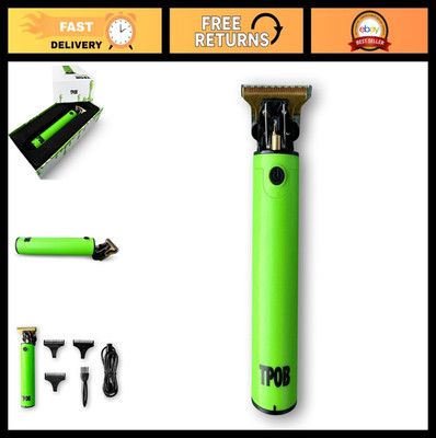 Professional Cordless Beard Trimmer - Zero Gapped T-Blade Hair Clippers for Men