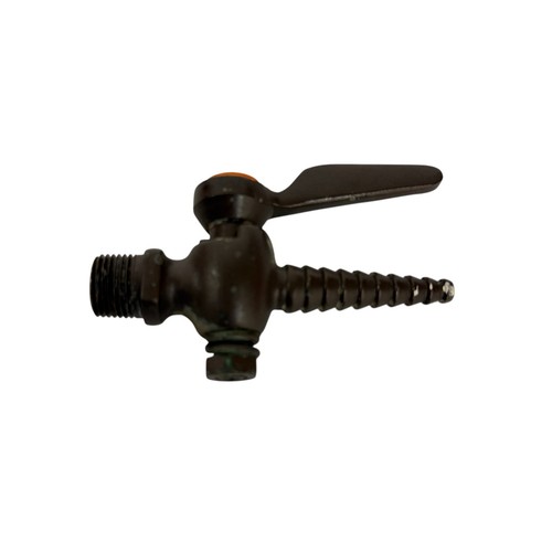 Black Air Valve End B Type Hose Barb End A Type NPT 3-1/2"