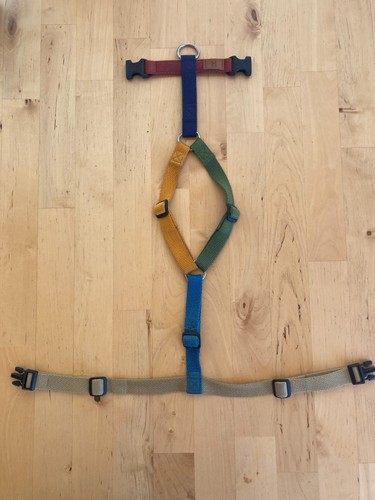 Haqihana Dog Harness Multicolor Small Handmade in Italy