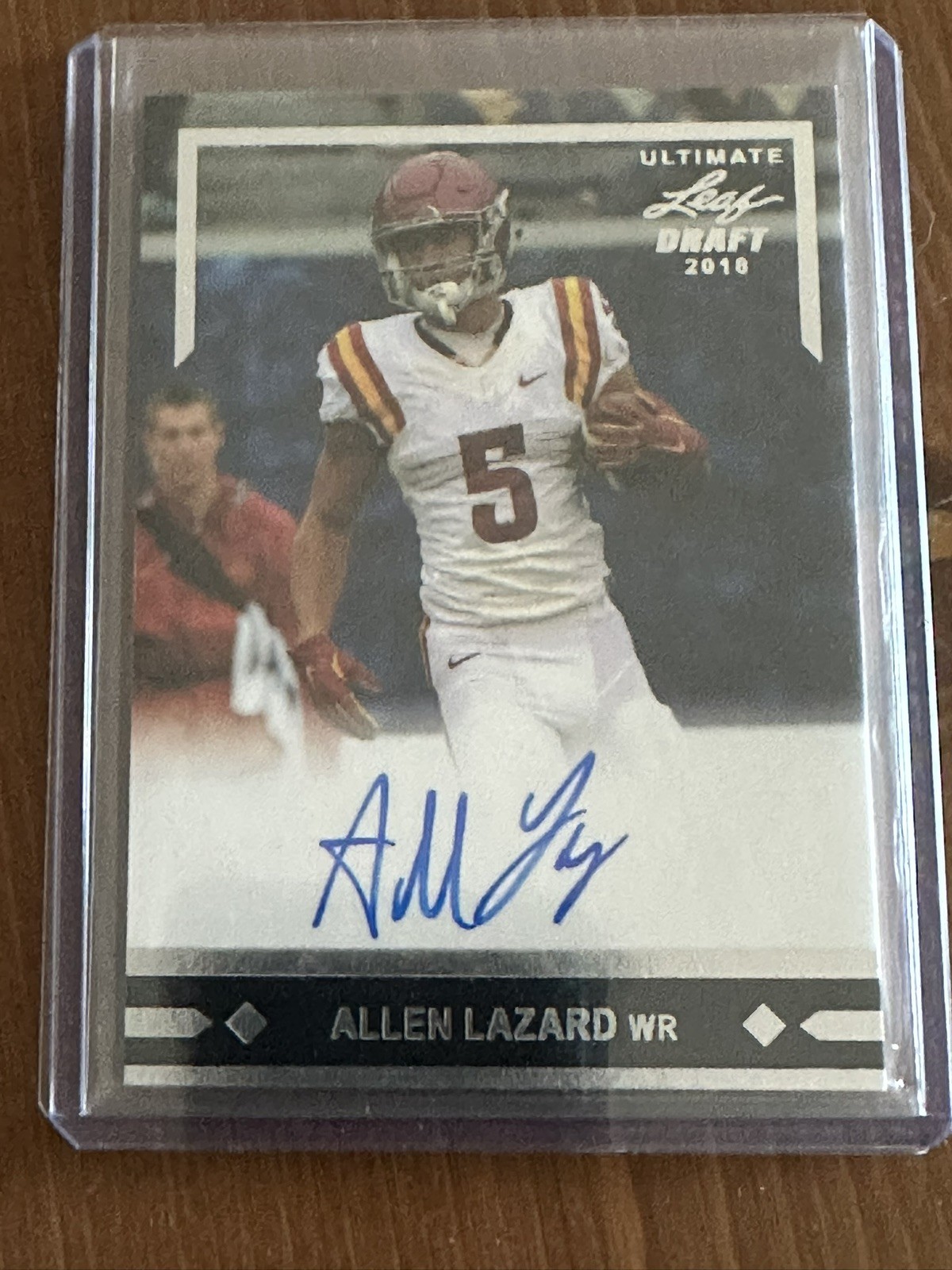 Allen Lazard Leaf Ultimate Draft 1990 Leaf Autograph #AL1 Base