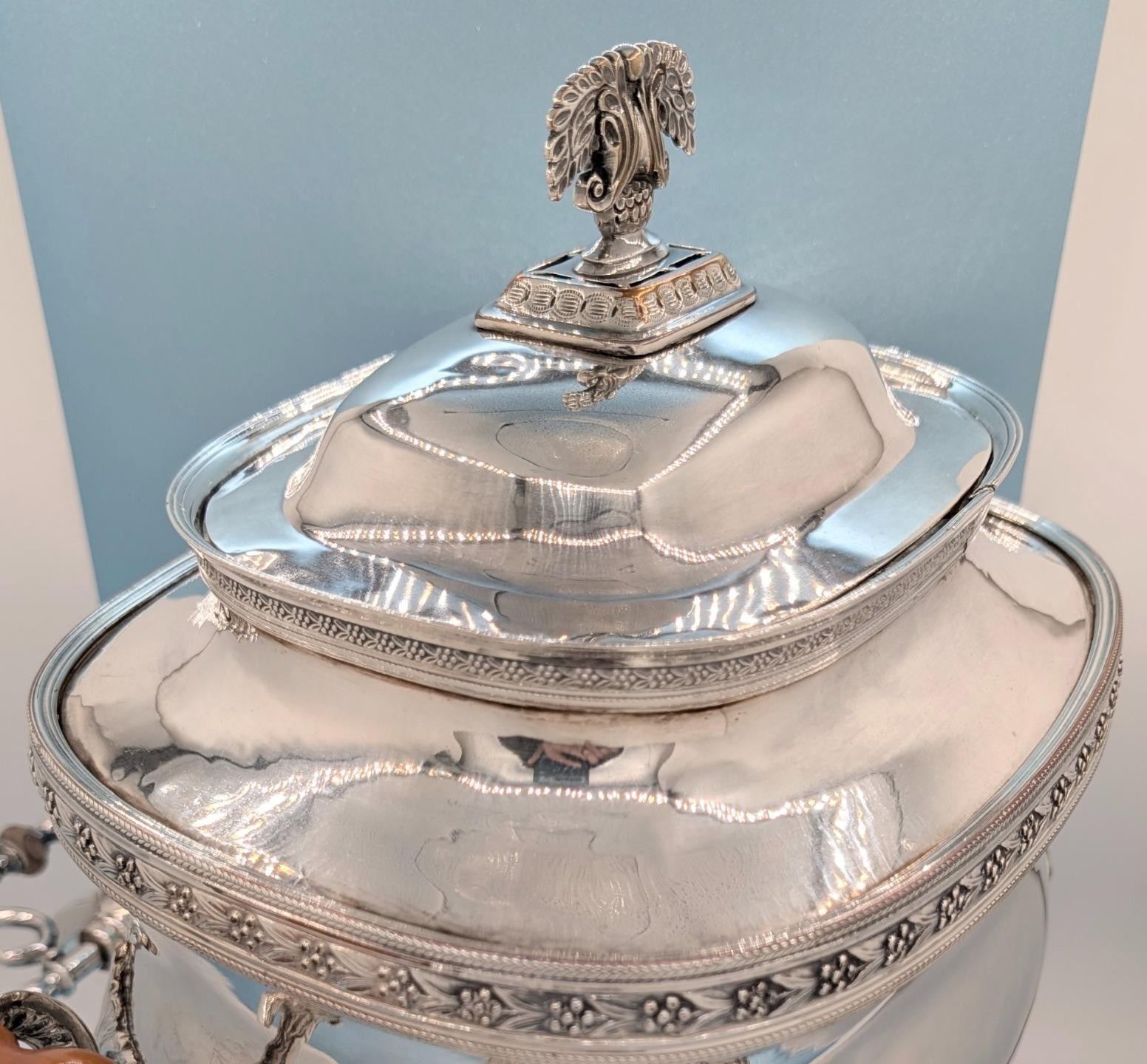 Victorian Antique Sheffield Silver Plate Tea Urn Samovar Hot Water Urn