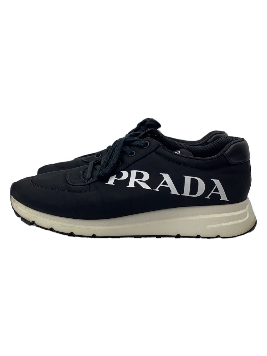 PRADA Low Top Sneakers in Black Nylon Size UK7 Style 2EG363