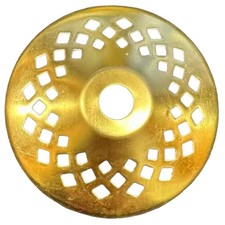 3" RD. Perforated Solid Brass Vase Cap for Lamp Fixtures  Other Crafts