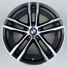 704M 19" GENUINE BMW 3 4 SERIES FRONT ALLOY WHEEL GREY DIAMOND CUT 36117856710
