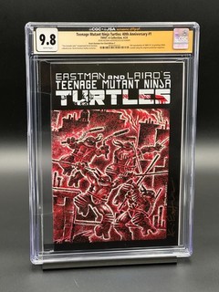 Teenage Mutant Turtles 40th Anniversary #1 CGC 9.8 JSA (2024) Signed Eastman C