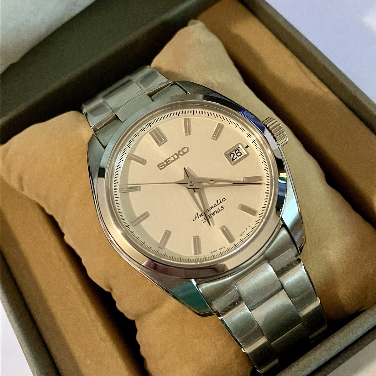 SEIKO メカニカル SARB035 6R15-00C1ホワイト文字盤OH済み Seiko White Men's Watch - SARB035 for sale online | eBay