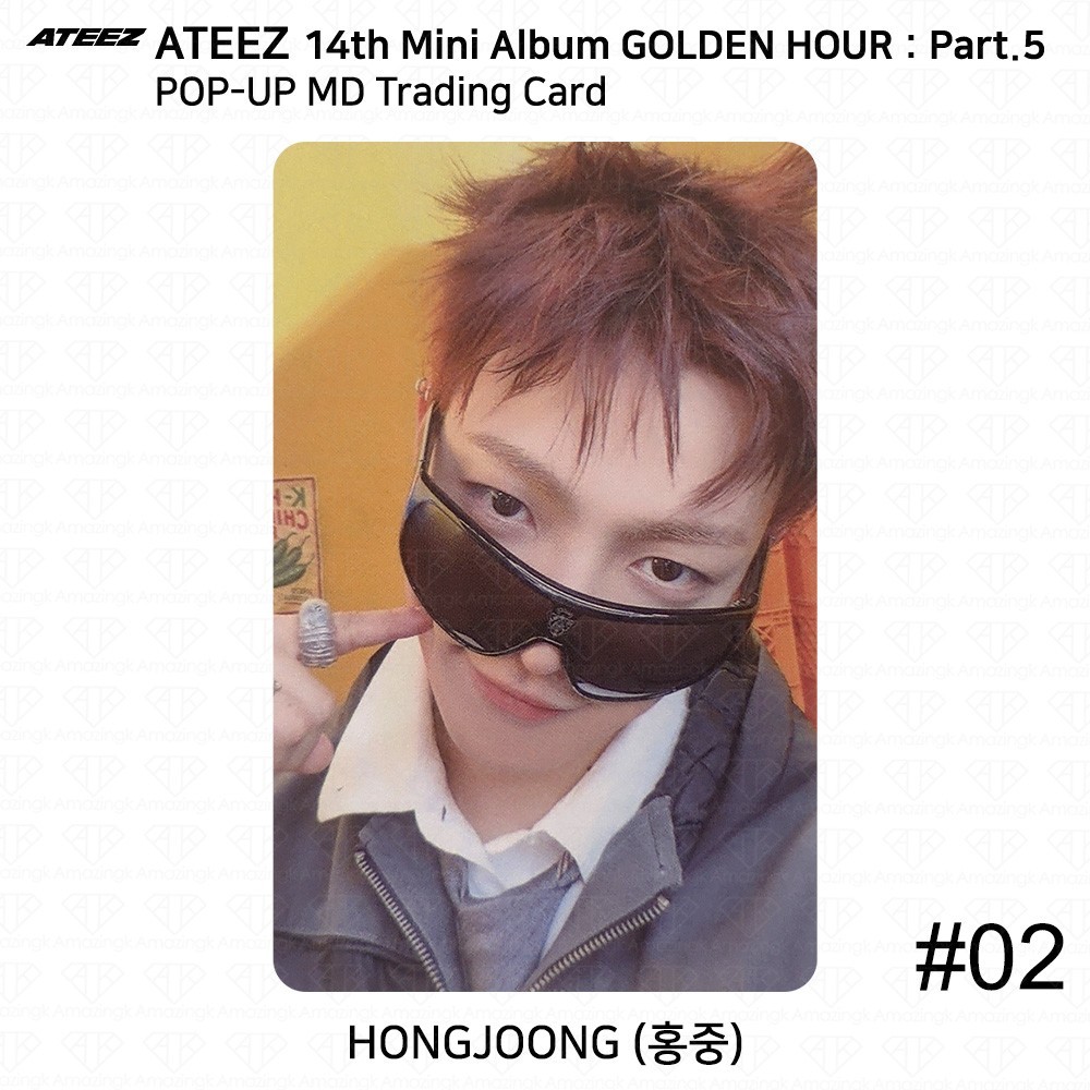 ATEEZ 14th Mini Album Golden Hour Part.5 POP-UP STORE Trading Card