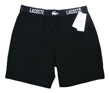 Lacoste Sleepwear Lounge Bottoms Stretch Logo Waistband Men's Pajama Shorts NWT