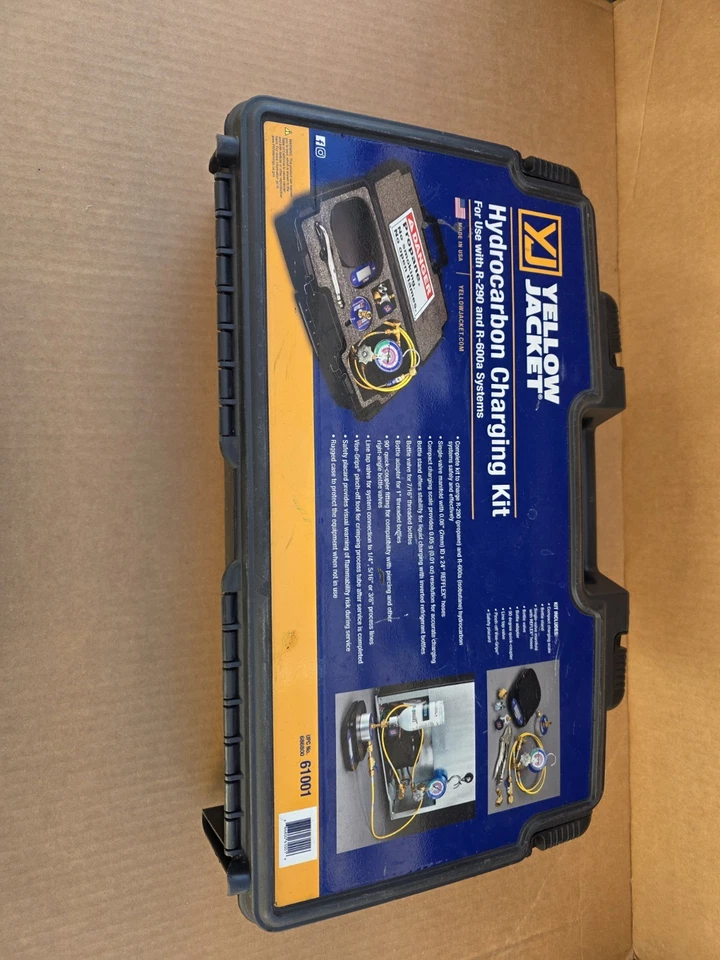 Kit de carga de sistema de hidrocarburos Yellow Jacket 61001 para R290 y R600a Foto 3 de 4