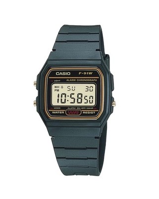 Casio F-91WG-9Q Digital Multifunktion Unisex 38mm Schwarz Uhr