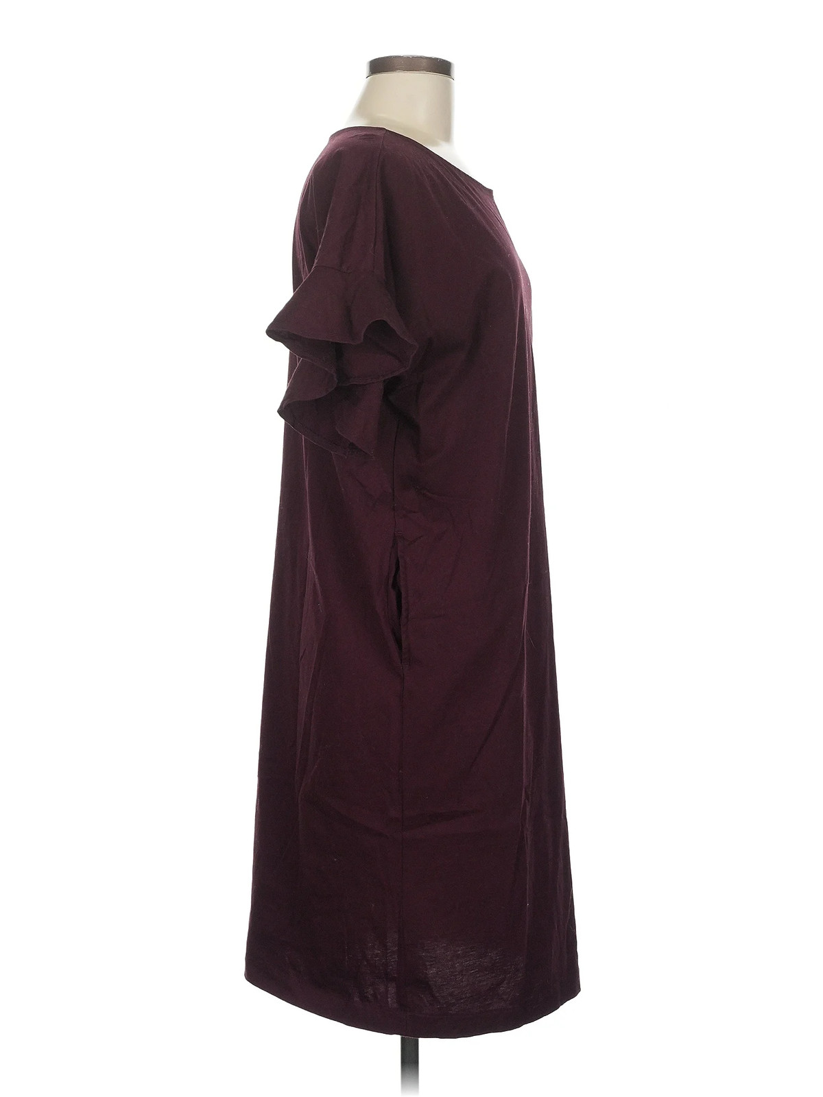 Uniqlo Women Red Casual Dress M thumbnail 3