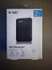 Western Digital Elements 2TB, USB 3.0, 2.5" External Hard Disc Drive - Black...