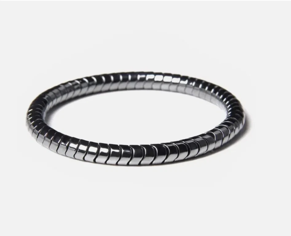 Magnetic Therapy Hematite Bracelet 8mm Natural Stone Beads for Men & Women – Ene - Image 3 of 4