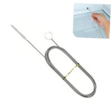 1 PC Car Sunroof Water Drainage Tool, 4.9Ft Extra Long Straw Cleaner Brush