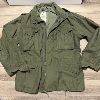Vintage Alpha Industries M65 Field Jacket Mens Medium Regular OG 107 1979