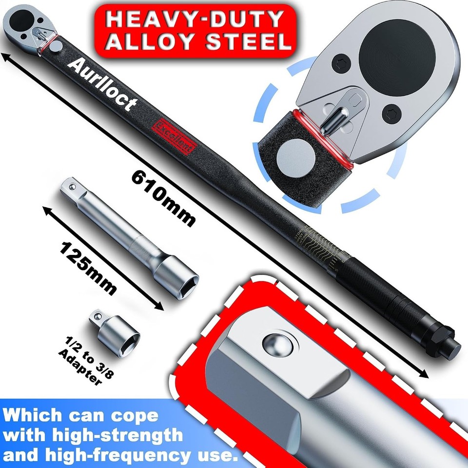 Torque Driver Socket Set Torque Wrench 1/2