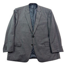 Jos A Bank 1905 52R Gray Plaid Blazer Jacket Sport Suit Coat All Season Wool