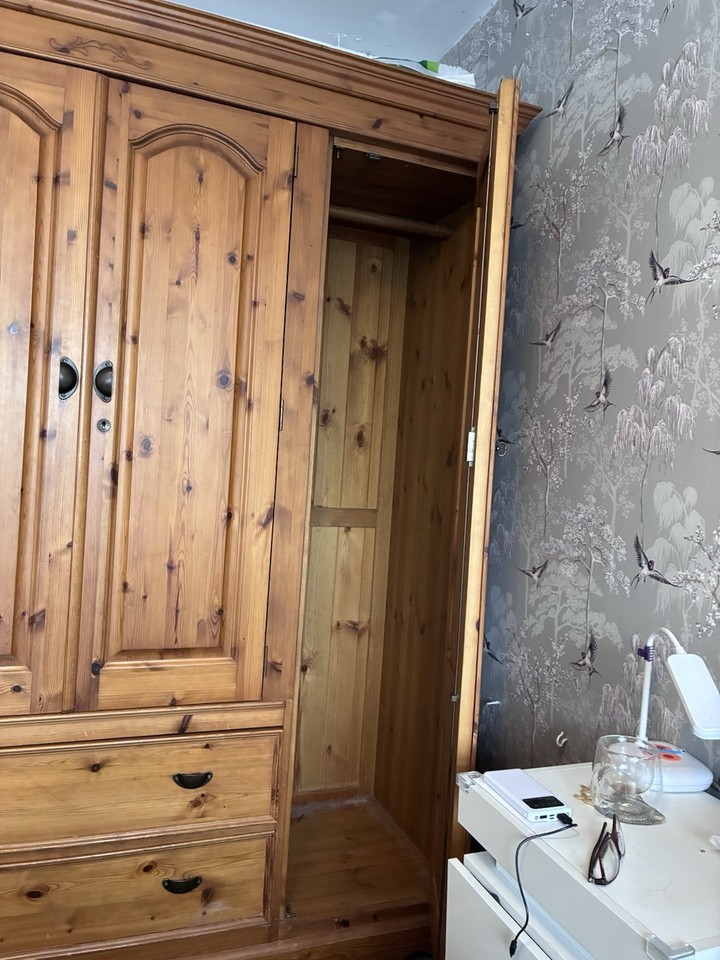Solid Wood Wardrobe | eBay UK
