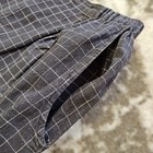 Flax Black Windowpane Check Pull On Pants. Flat Front. Medium. — photo 4