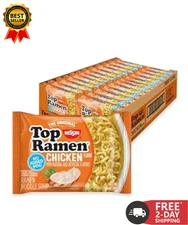Nissin Top Ramen Noodle Soup, Chicken, 3 Ounce (Pack of 24)