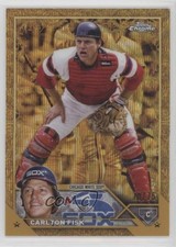 2023 Topps Gilded Collection Gold Wave Refractor 70/75 Carlton Fisk #115 HOF 9b3