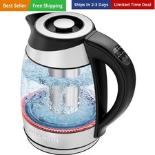 Electric Kettle with Temperature Control, 5 Presets LED Indicator Lights, Rem...