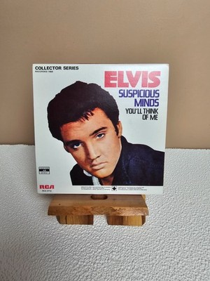 ELVIS PRESLEY SUSPICIOUS MINDS/ YOU'LL THINK OF ME VINYL 45