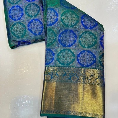 Party Sari Indian Designer Bollywood Wedding Silk Banarasi Festive Ethnic Saree
