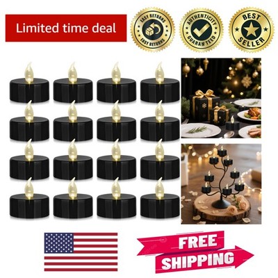 Realistic Flickering LED Tea Lights - 200 Hour Battery Life for Home Decor