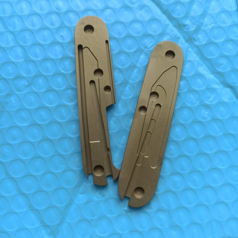 1 Пара латуни нож ручки весы для 91 мм Victorinox швейцарские армейские ножи - Изображение 2 из 4