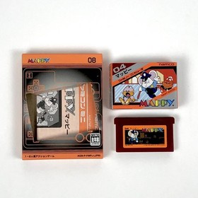 Famicom Mini Mappy GBA Box Manual Tested Namco