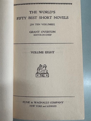The World's 50 Best Short Novels (set of 10), Grant Overton, Editor 1929 - Imagen 10 de 12