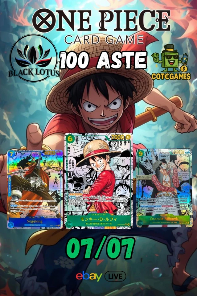 [HIGH END] 💣3 MANGA 💣 ONE PIECE TCG 🔨100ASTE 🧲 START 1€