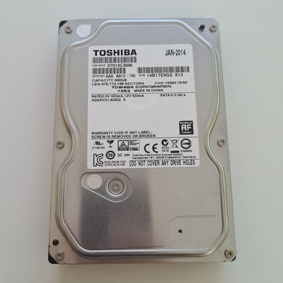 Toshiba HDD Festplatte 500GB DT01ACA050 SATA 7200RPM