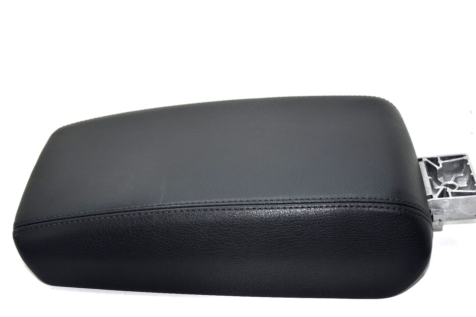 💎2012-2018 Audi A7 Quattro consola central negra cuero reposabrazos tapa de almacenamiento OEM Foto 3 de 4