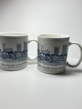 Starbucks Mugs Set of 2, 18 oz, Architecture Series Orange County 2008, Used