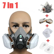 Half Face Gas Mask Painting Spraying Respirator Facepiece reusable respirator US