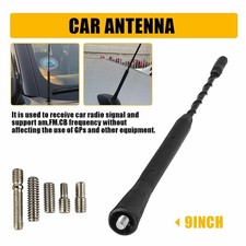 Universal Car Radio Rubber Antenna Mast 9 Inch Fm Am Roof Mount Vehicle Antennae