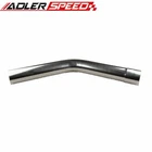 US 45 Degree 2" inch Stainless Steel Slip-fit Exhaust Mandrel Bend Pipe Tube
