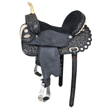 HILASON Flex Tree Western Horse Saddle American Leather Trail Barrel  for