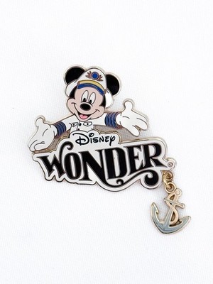 DCL - Captain Mickey - Disney Wonder Ship - Dangle Disney Pin 58945