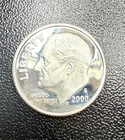 2000-S Roosevelt Silver Proof Dime – Deep Cameo – Mirror Finish