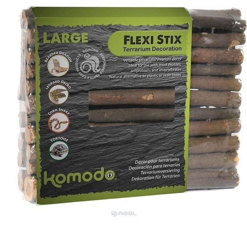 Komodo Flexi Sticks Reptile Bendy Makes Tunnel Ramp Hide Vivarium Decoration
