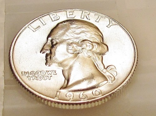 1960 D Gem BU Quarter 90%  Bright Luster  #1227 ~ 15