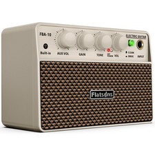 Flatsons FBA-10 Guitar Amp, 10W Mini Electric Amplifier with White