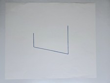 Fred Sandback, Farblithografie 1975, handsigniert