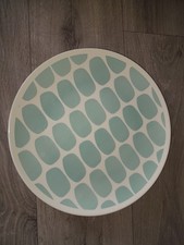 HABITAT IN THE MIX TURQUOISE BLUE GREEN LARGE SPOTTED DINNER PLATE 27cm DIAMETER