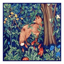 Forest Fox Henry Dearle and William Morris Counted Cross Stitch Pattern