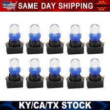 10x Ice Blue T10 194 LED Bulbs Instrument Panel Cluster Dash Light +10 US*
